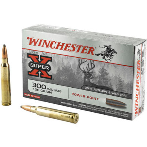 Winchester Ammo X30WM1 Super-X 300 Win Mag 150 gr Power-Point (PP)