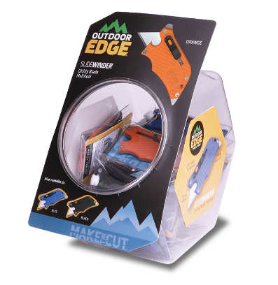Outdoor Edge SlideWinder 18-Piece Knife Fishbowl Retail Display