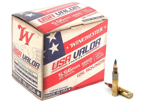 WIN USA VALOR 5.56 62GR GT FMJ 125B