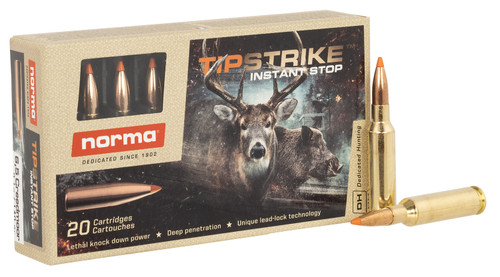 Norma Dedicated Hunting Tipstrike 6.5mm Creedmoor 140 gr PolyTip ammo