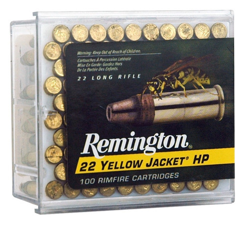 Remington Yellow Jacket High Velocity .22 Long Rifle 33 gr JHP ammo
