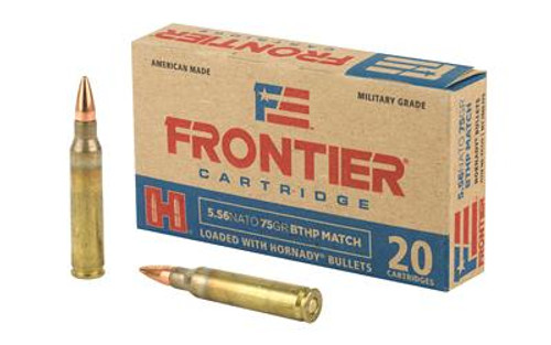 Frontier Cartridge FR320 Rifle 5.56x45mm NATO 75 gr Boat Tail Hollow Point Match