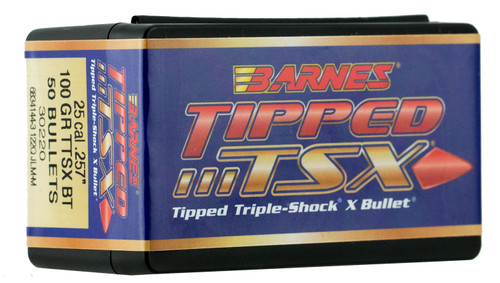 Barnes 30220 TTSX .25 Cal 100gr BT Projectile 50/Box