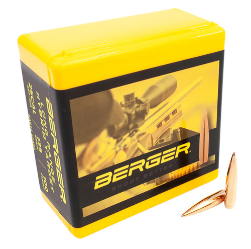 Berger 25Cal 135gr Long Range Hybrid Target Match Grade Bullets 100/Box