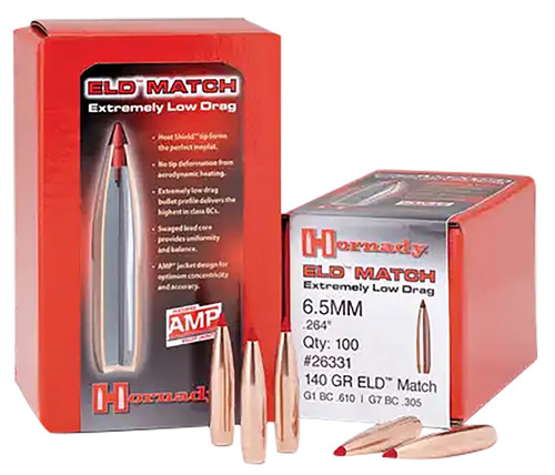 Hornady ELD Match .338 285gr High-BC Target Reloading Bullets 50 Per Box