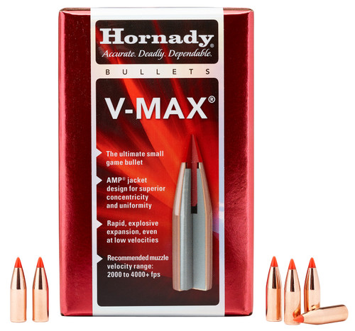 Hornady V-Max 6mm .243 65gr Polymer Tip Reloading Bullets Box of 100