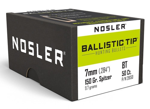 Nosler Ballistic Tip 7mm 150gr Color-Coded Hunting Bullet 50/Box