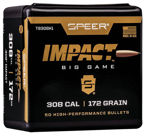 Speer TB308H1 30Cal 172gr Slipstream Tip Impact Bullets 50/Box