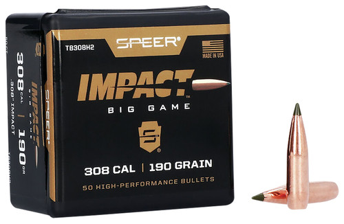 Speer TB308H2 30Cal 190gr Slipstream Tip Impact Bullets 50/Box