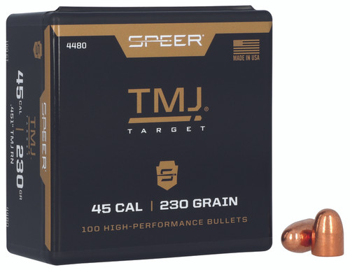 Speer #4480 45 Cal 230gr Total Metal Jacket Component Bullets Box of 100