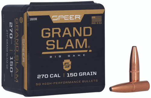 Speer 1608 Grand Slam 270Cal 150gr Soft Point 50 Per Box/5 Case