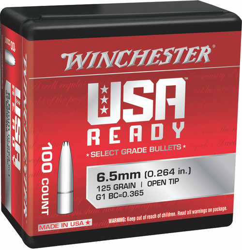 Winchester Ammo WBR65125 Centerfire Rifle 6.5Creedmoor 125gr Open Tip 100 Per Box/10 Case