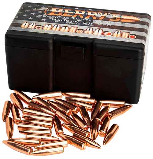 Berry's Superior Plated Reloading Bullets .300 Blackout 200 Grain Spire Point Bulk 500/Box