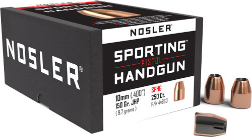 Nosler Bullets 10mm .400 Cal 150gr Jacketed Hollow Point 250 Count