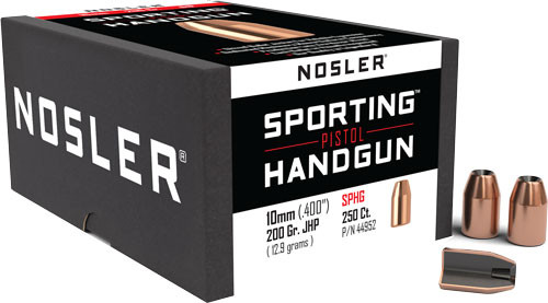 Nosler Bullets 10mm .400 Cal 200gr Jacketed Hollow Point 250 Count