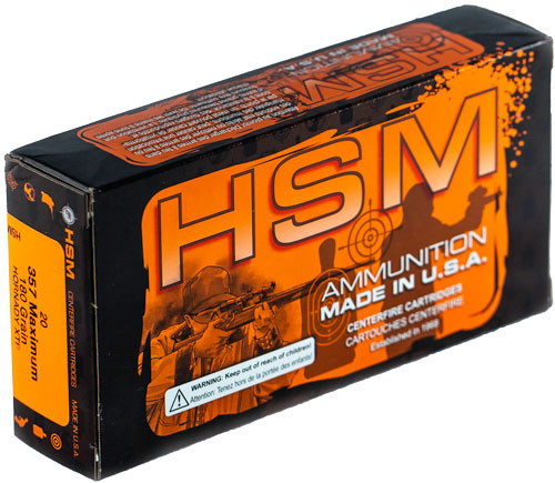 HSM HORNADY XTP .357 Maximum 180 gr JHP ammo