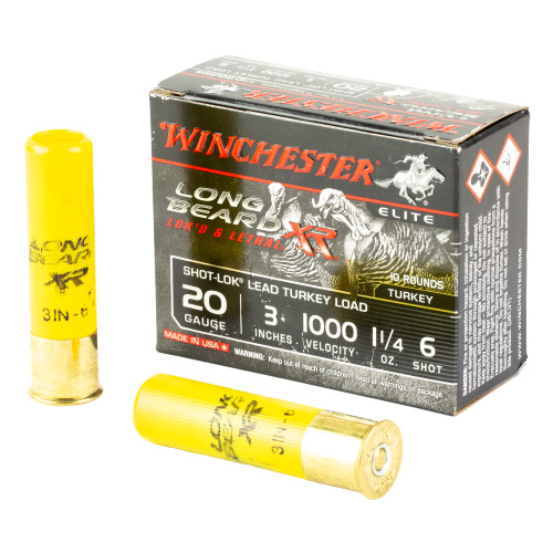 Winchester Long Beard XR Shot-Lok Turkey 20 Gauge 3 in / 3 in #6 1-1/4 oz