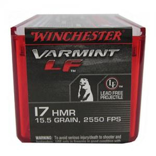 Winchester .17 HMR Varmint Lead Free 15.5gr NTX Ammo