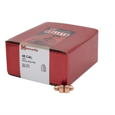 Full Metal Jacket .45 Cal 0.451" Pistol Reloading Bullets