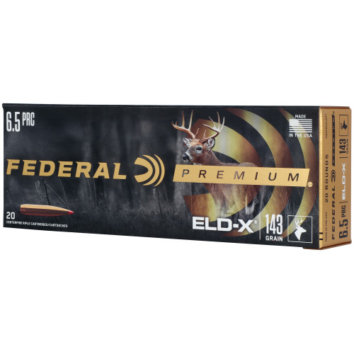 Federal Premium ELD-X 6.5mm Creedmoor 143 gr PolyTip ammo