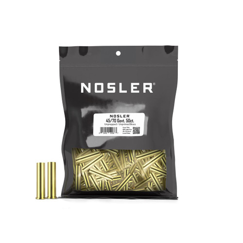 Nosler Bulk Brass 45-70 Govt Unprepped 50-Round Bag