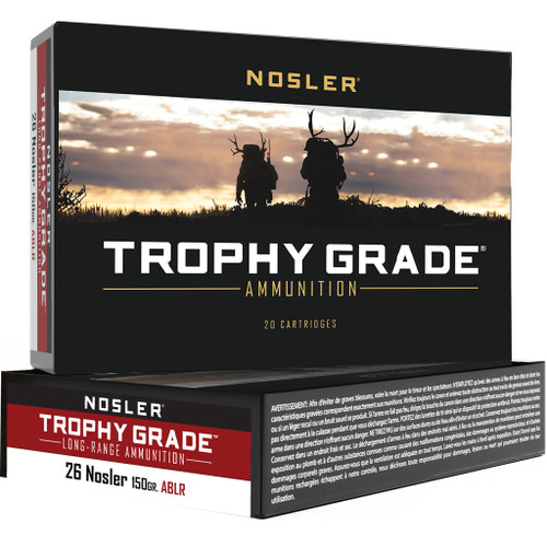 Nosler Trophy Grade .26 Nosler 150 gr PolyTip ammo