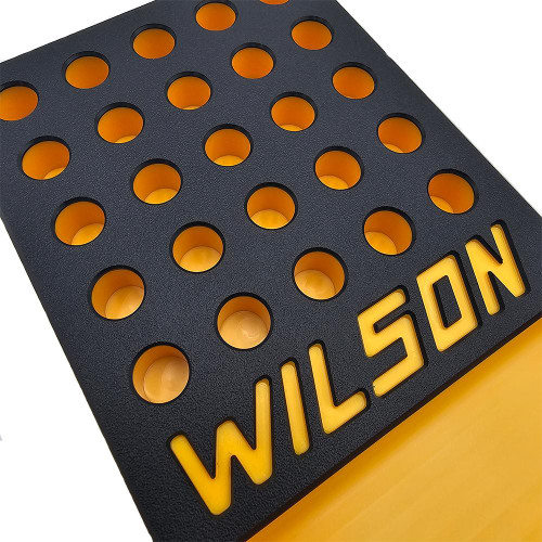 L.E. Wilson 25-Hole Reloading Brass Tray .473" with Built-In Bullet Cup