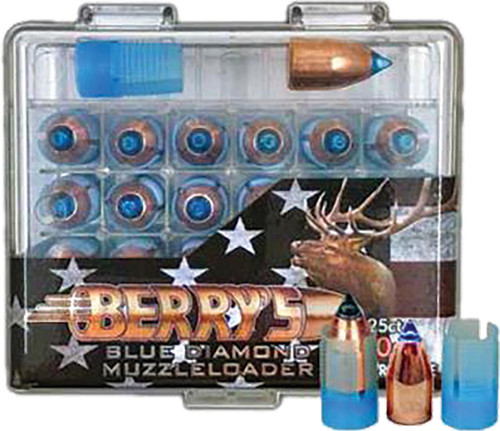 Berry's Blue Diamond .50 Cal 250 gr Sabot Muzzleloader Bullets 25/ct
