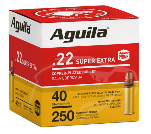 Aguila .22 LR 40gr SP Copper Plated Ammo