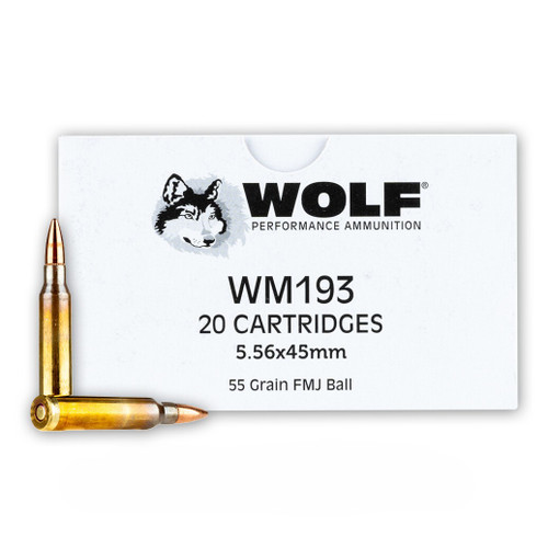 Wolf Gold 5.56x45mm M193 NATO 55 Grain Full Metal Jacket(FMJ)