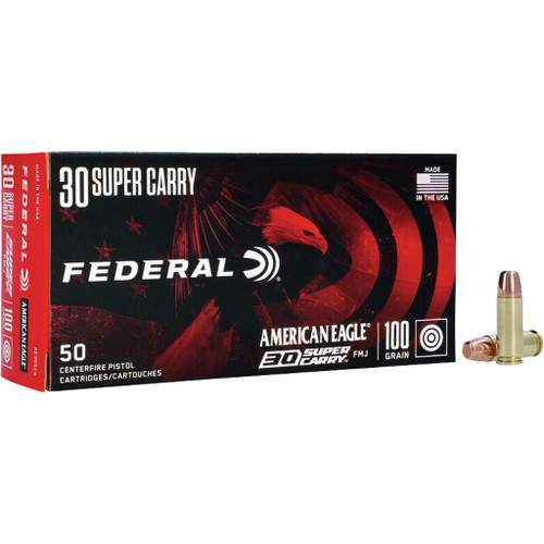Federal 30 Super Carry American Eagle 100gr FMJ Ammo