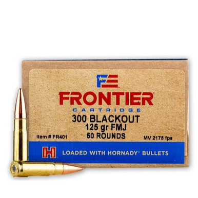 Hornady Frontier Cartridge .300 AAC Blackout 125 gr FMJ ammo