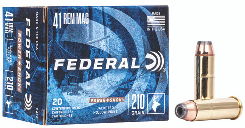 Federal Power-Shok .41 Remington Mag 210 gr JHP ammo