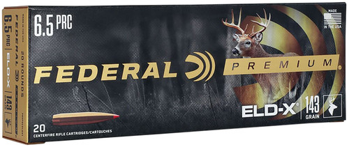 Federal Premium ELD-X 6.5 PRC 143 gr PolyTip ammo