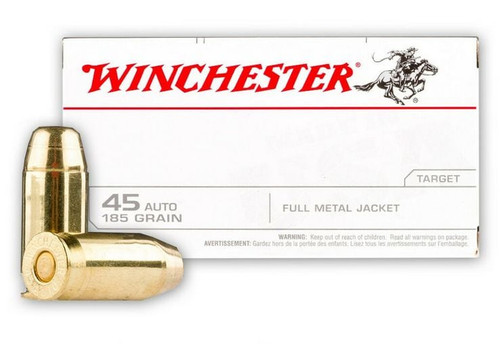 Winchester Ammo USA45A USA 45 ACP 185 gr Full Metal Jacket (FMJ)