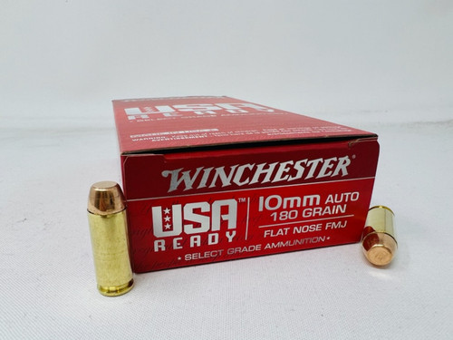 WINCHESTER USA READY AMO 10MM 180GR FMJ FN