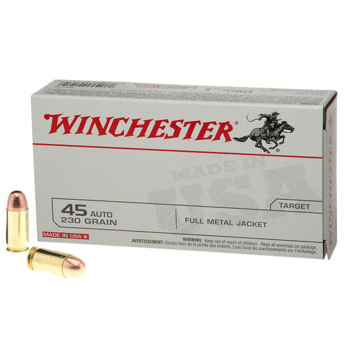 Winchester .45 ACP/Auto 230 gr Full Metal Jacket (FMJ)