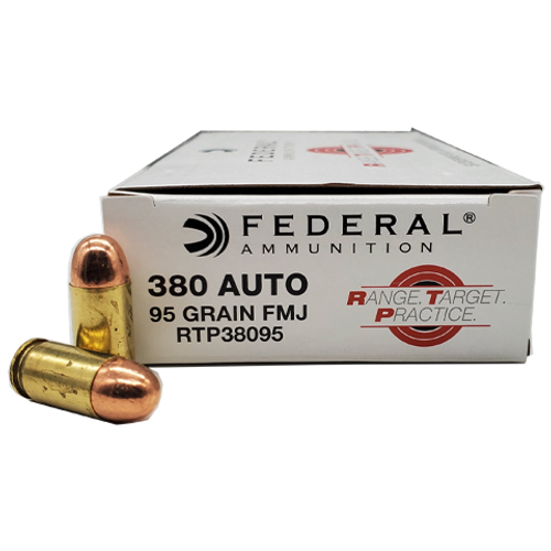 Federal RTP38095 Range and Target 380 ACP 95 gr Full Metal Jacket (FMJ)