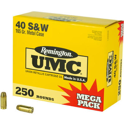 Remington Ammunition L40SW4A UMC 40 S&W 165 gr Full Metal Jacket (FMJ)
