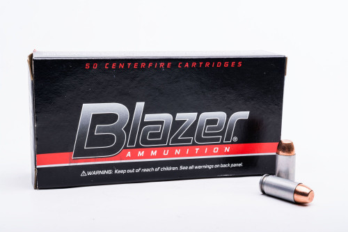 CCI 3477 Blazer Clean Fire 40 S&W Lead-Free 180 gr Total Metal Jacket (TMJ)