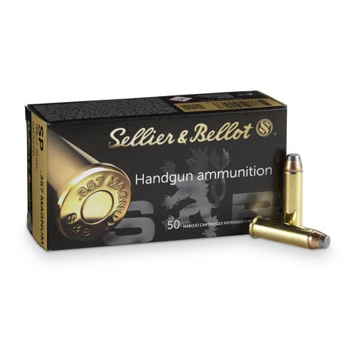 Sellier & Bellot 357 Mag 158gr SP Ammo