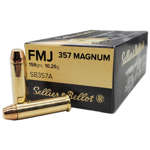 Sellier & Bellot 357 Mag 158gr FMJ Ammo
