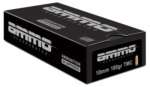 Ammo Inc 10180TMC-A50 10mm Auto 180 gr Total Metal Jacket (TMJ)