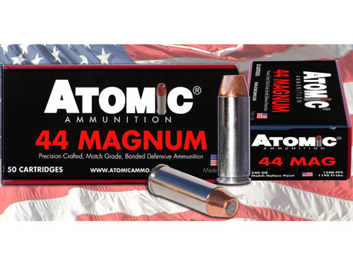 Atomic 00440 Pistol 44 Rem Mag 240 gr Bonded Match Hollow Point