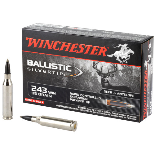 Winchester Ballistic Silvertip .243 Winchester 95 gr PolyTip ammo