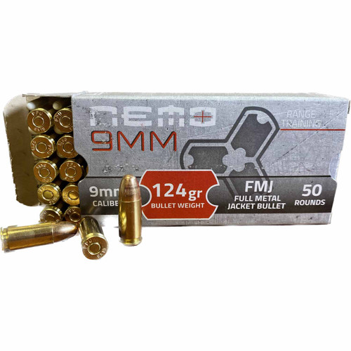 Nemo Arms (PPU) 9mm Luger 124gr FMJ Ammo