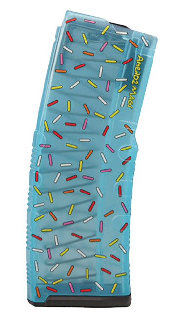 Amend2 MOD-C Sprinkle Donut 30rd 5.56 NATO AR-15 Teal Sprinkles Magazine
