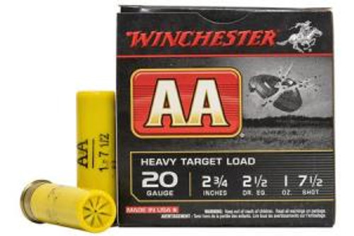 Winchester AA Heavy Target Load 20 Gauge (20 ga.) 2.75 in. 1 oz. 7.5 Shot 25 rd.