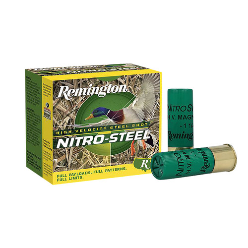Remington Nitro Steel High Velocity Magnum Loads 12 Gauge (12 ga.) 3 in. 1 3/8 oz. 2 Shot 1300 FPS