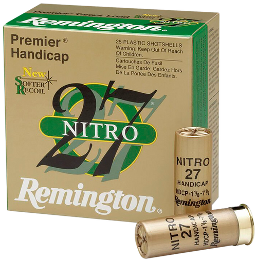 Remington Ammunition 20227 Premier Nitro 27 Handicap Load 12 Gauge (12 ga.) 2.75 in. 1 oz 1290 fps 7.5 Shot